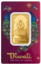 1 oz Gold Bar PAMP Suisse Diwali Lakshmi