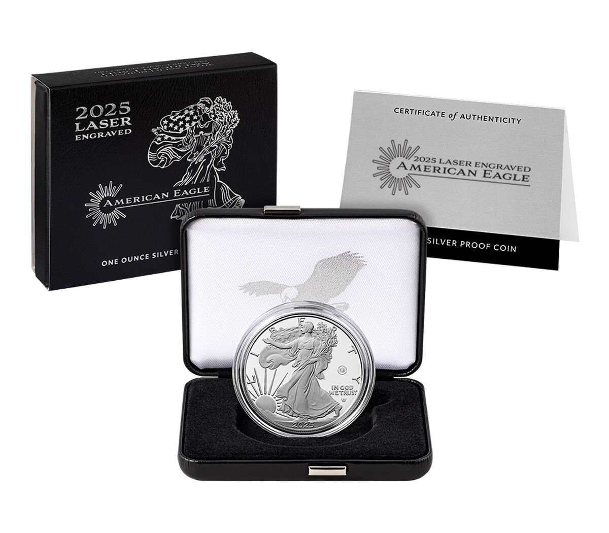 2025 Laser Engraved American Eagle One Ounce Silver Proof Coin
