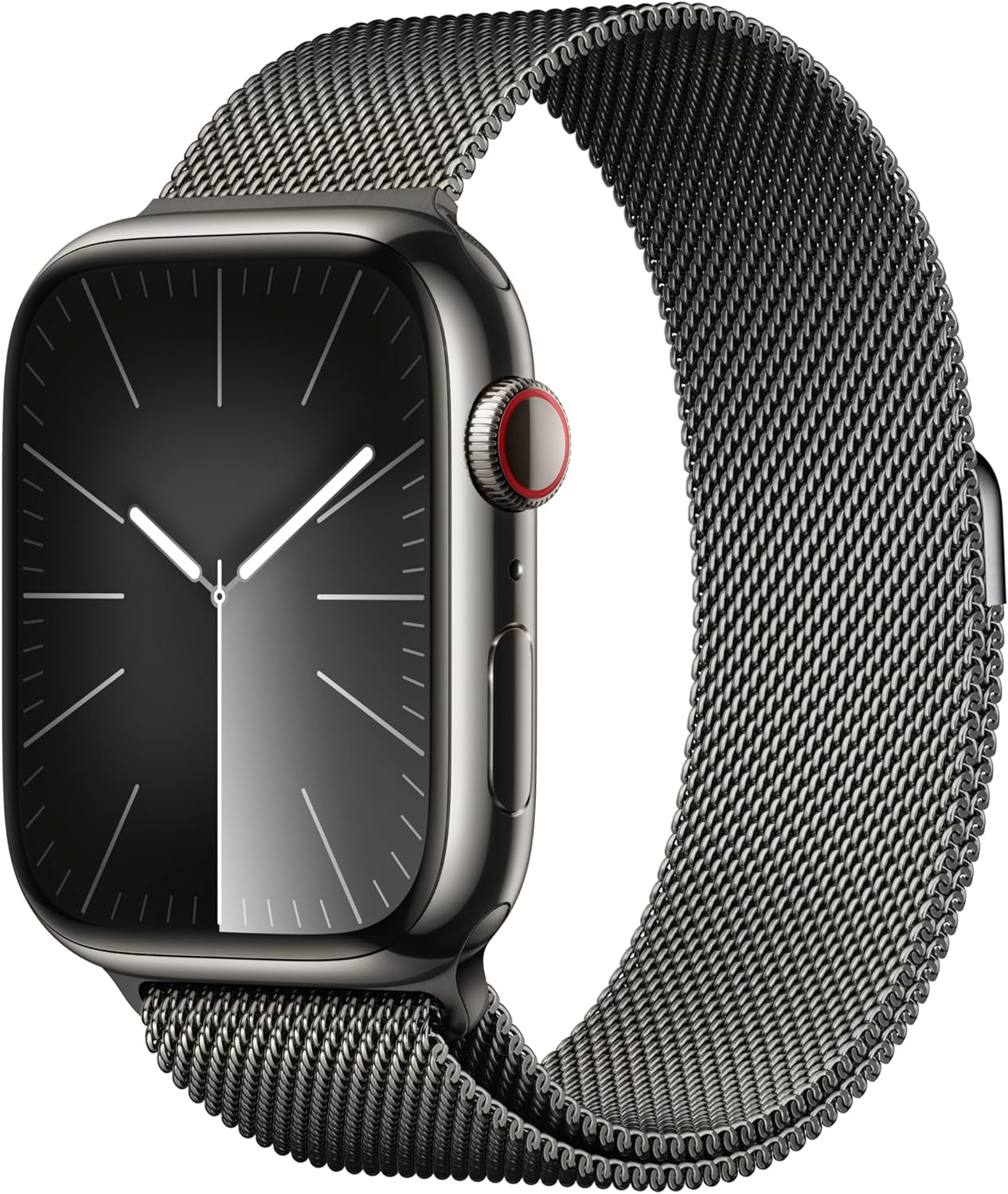 Apple Watch Series 9 (GPS + Cellular) 45mm with Graphite Milanese Loop