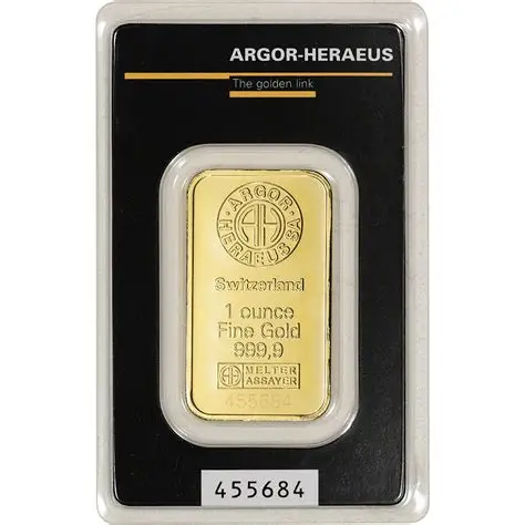 1 oz Gold Argor Heraeus Kinebar (New In Assay)