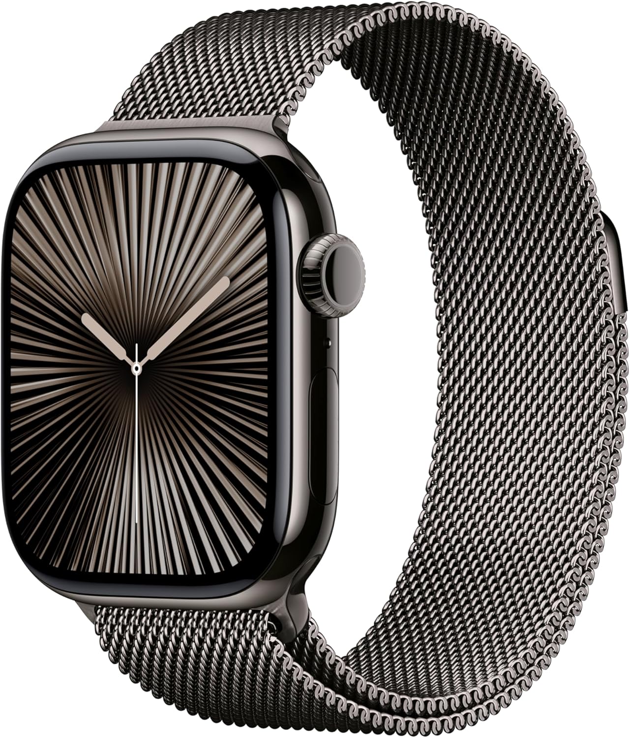 Watch Series 10 (GPS+Cellular) 42mm Titanium Case with Slate Milanese Loop