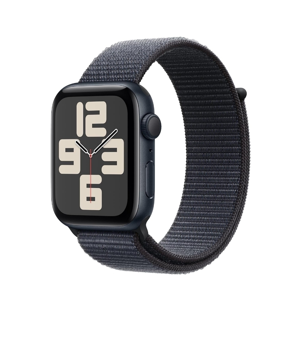 SE (2nd Gen) [GPS 44mm] Smartwatch with Midnight Aluminum Case with Ink Sport Loop